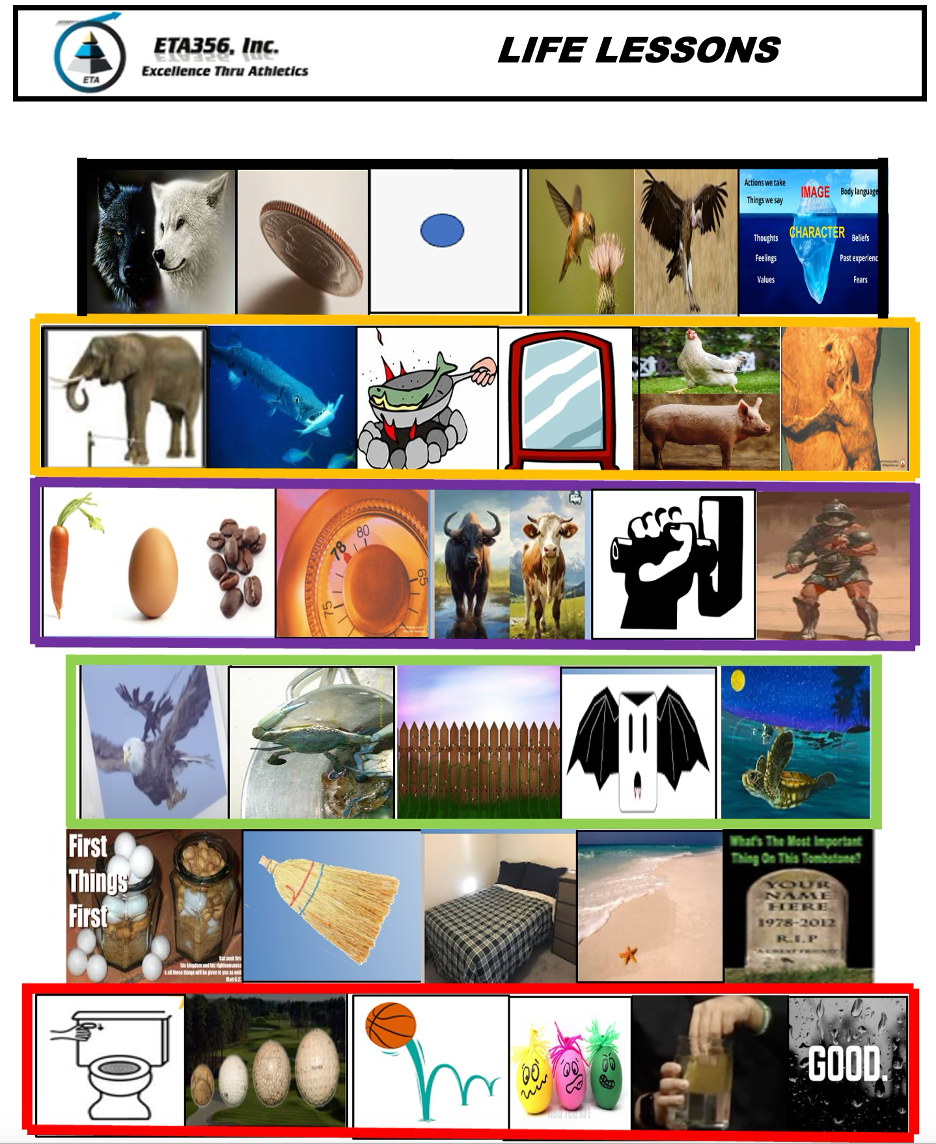 JT's Life Lessons visual guide